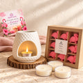 Kit Wax Melts | Regalo Aromático Maclada. Fotografía con fondo ambientado para MACLADA.